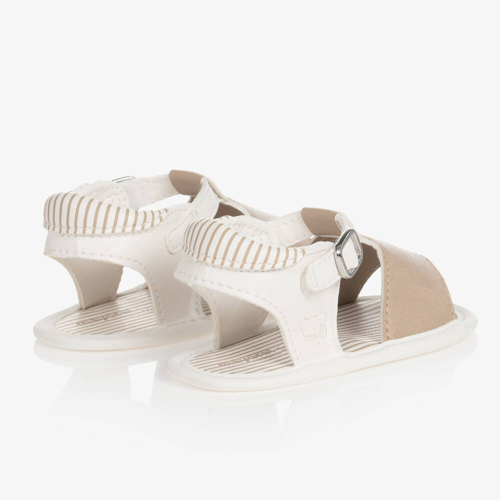 مايورال-صندل جلد صناعي لون بيج لمرحلة قبل المشي للمواليد | Childrensalon Outlet