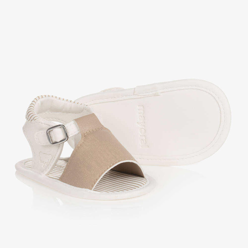 Mayoral - Baby Boys Beige Pre-Walker Sandals | Childrensalon