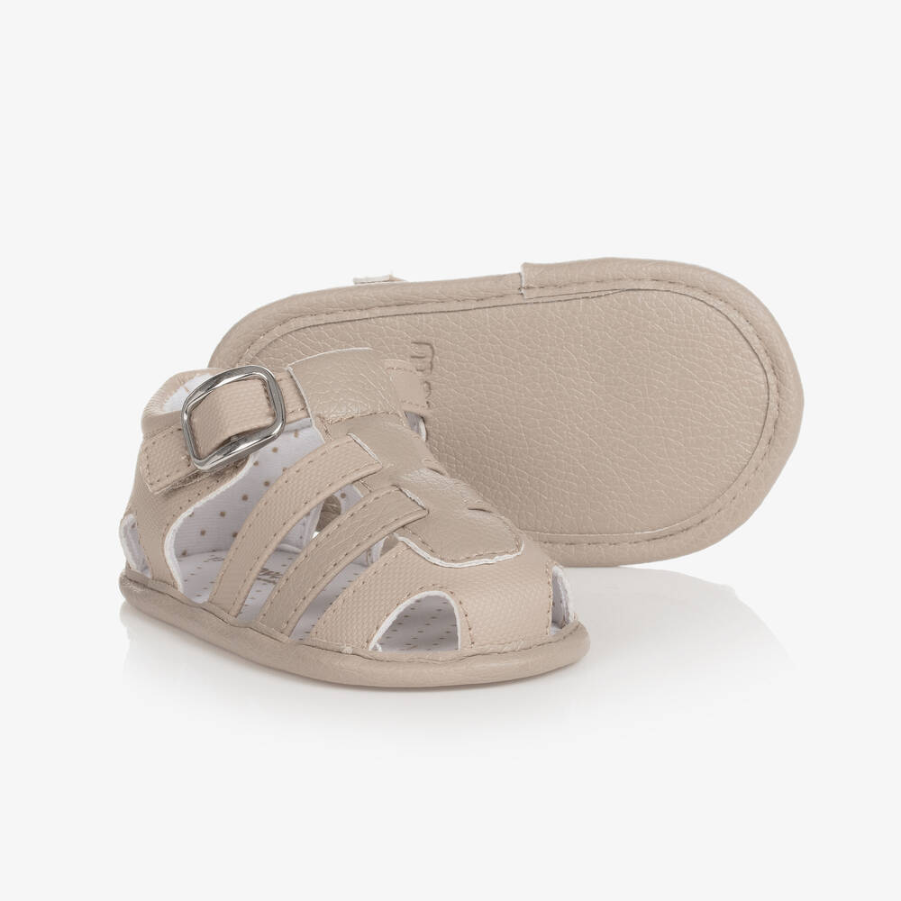 Mayoral - Baby Boys Beige Pre-Walker Sandals | Childrensalon