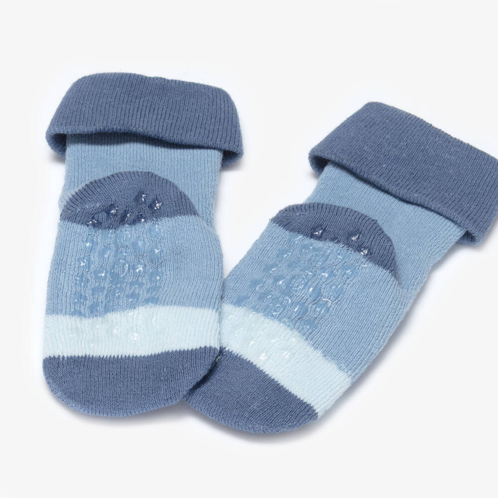 Mayoral Newborn-Baby Boys Blue Animal Pattern Socks | Childrensalon Outlet