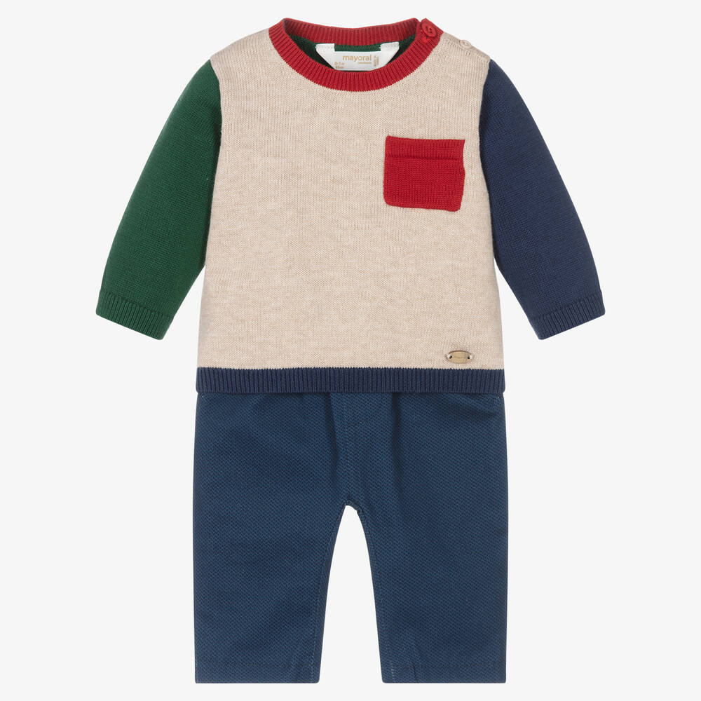 Mayoral - Ensemble pantalon bleu Bébé garçon | Childrensalon