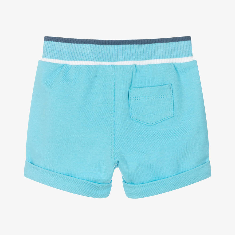 مايورال-شورت قطن جيرسي مستدام لون أزرق للمواليد | Childrensalon Outlet