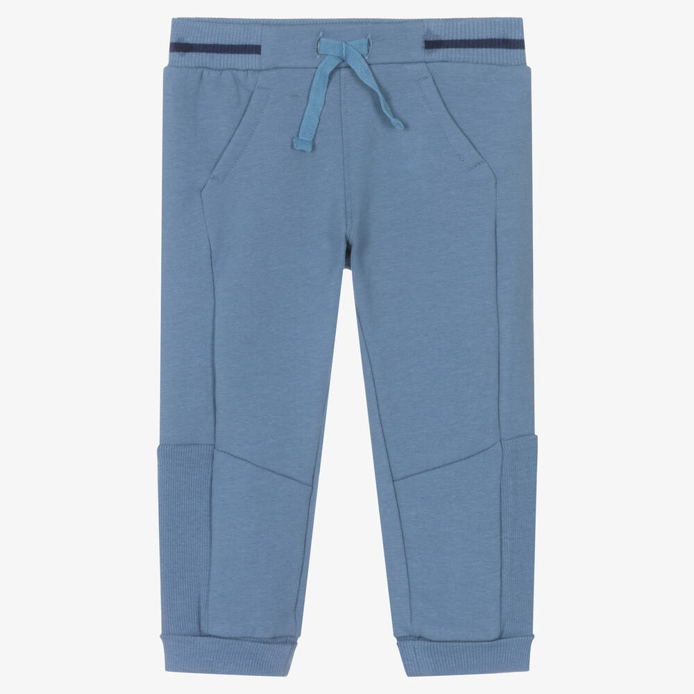 Mayoral-Baby Boys Blue Cotton Joggers | Childrensalon Outlet