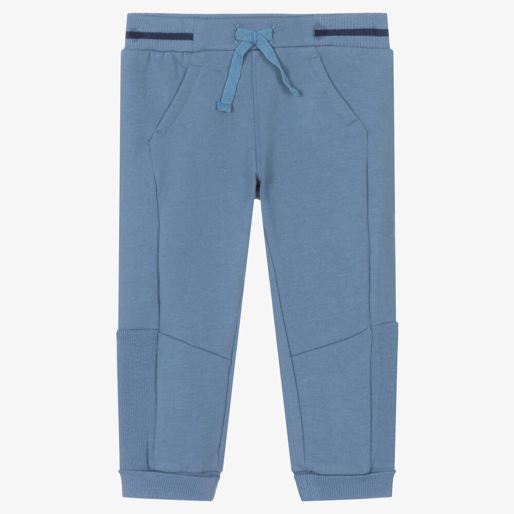 Mayoral - Baby Boys Blue Cotton Joggers | Childrensalon