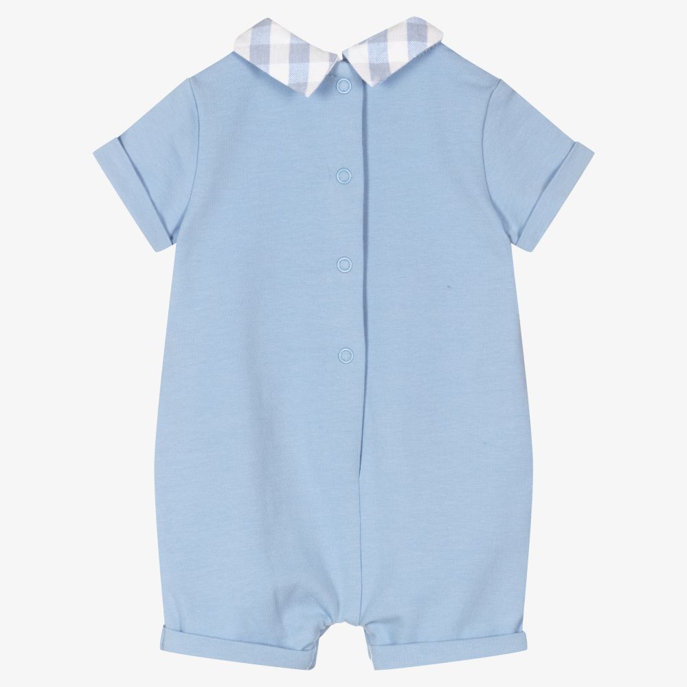 Mayoral Для новорожденных-Голубой хлопковый песочник для малышей | Childrensalon Outlet