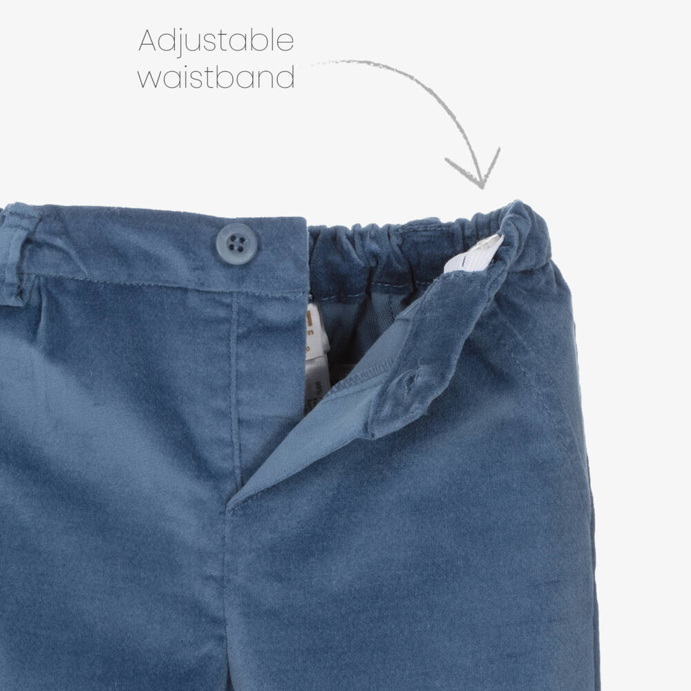 Mayoral Для новорожденных-Baby Boys Blue Cotton Waistcoat Suit | Childrensalon Outlet