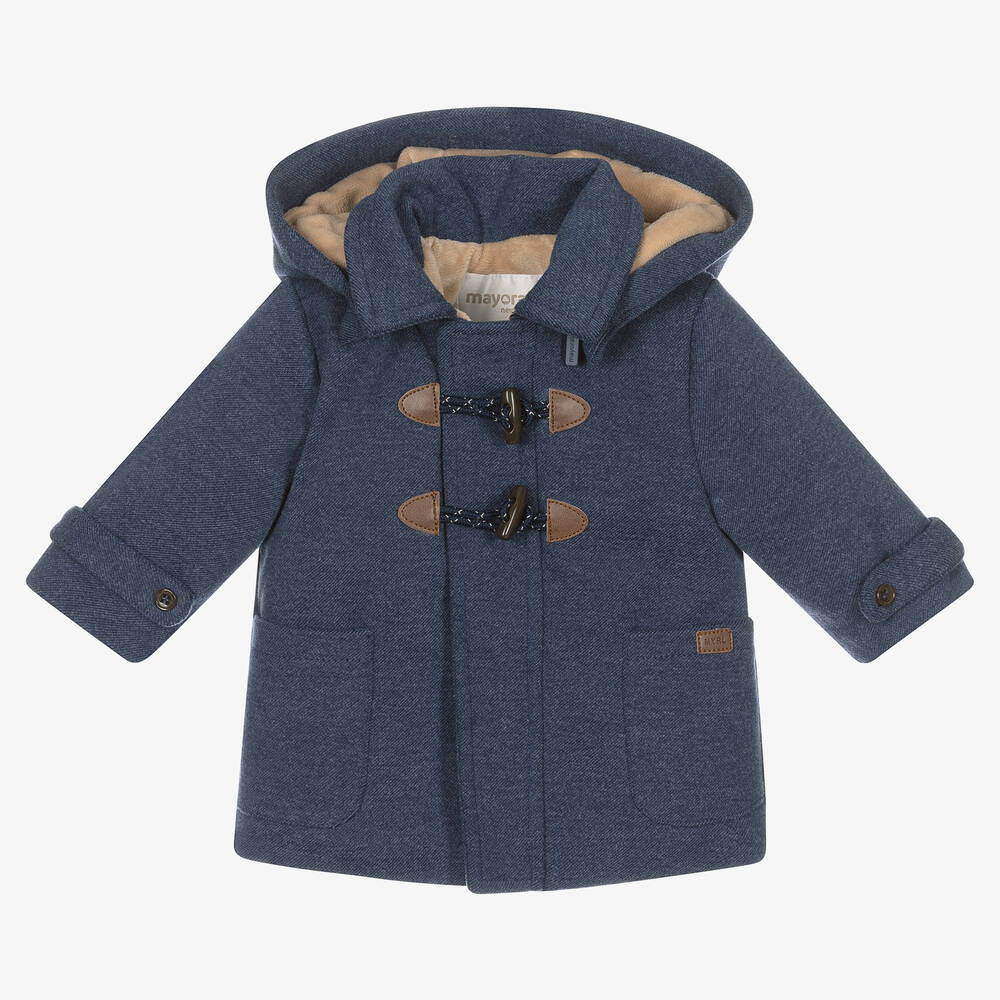 Mayoral Newborn - Duffle-coat bleu Bébé garçon | Childrensalon