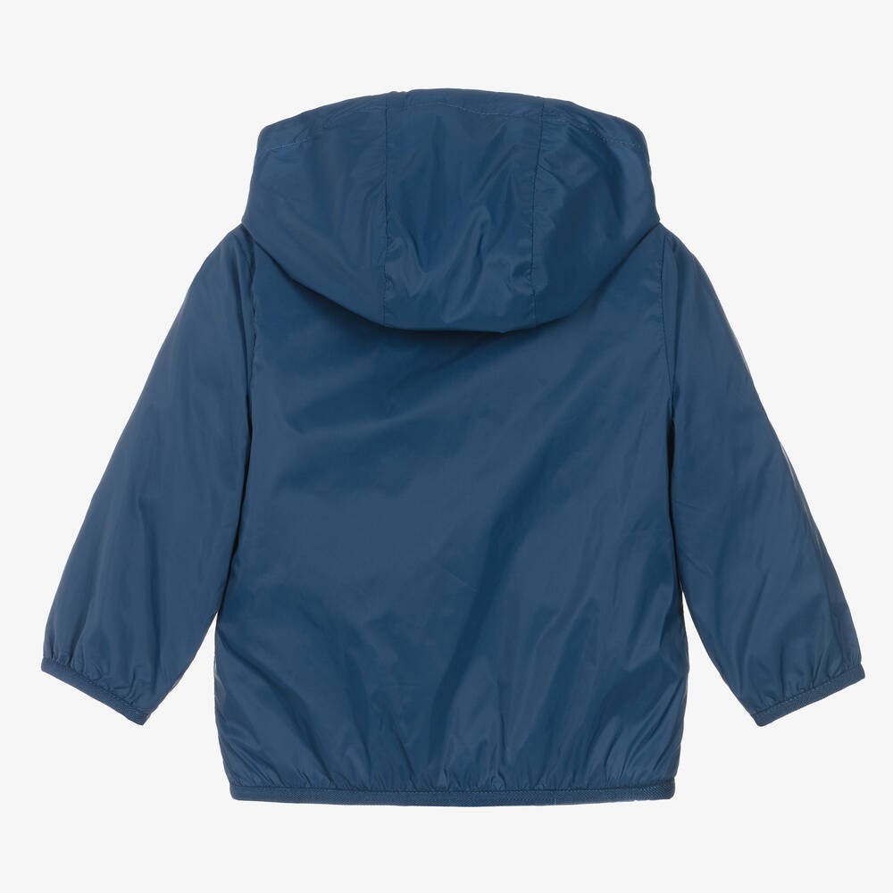 Mayoral Newborn-Baby Boys Blue & Green Reversible Jacket | Childrensalon Outlet
