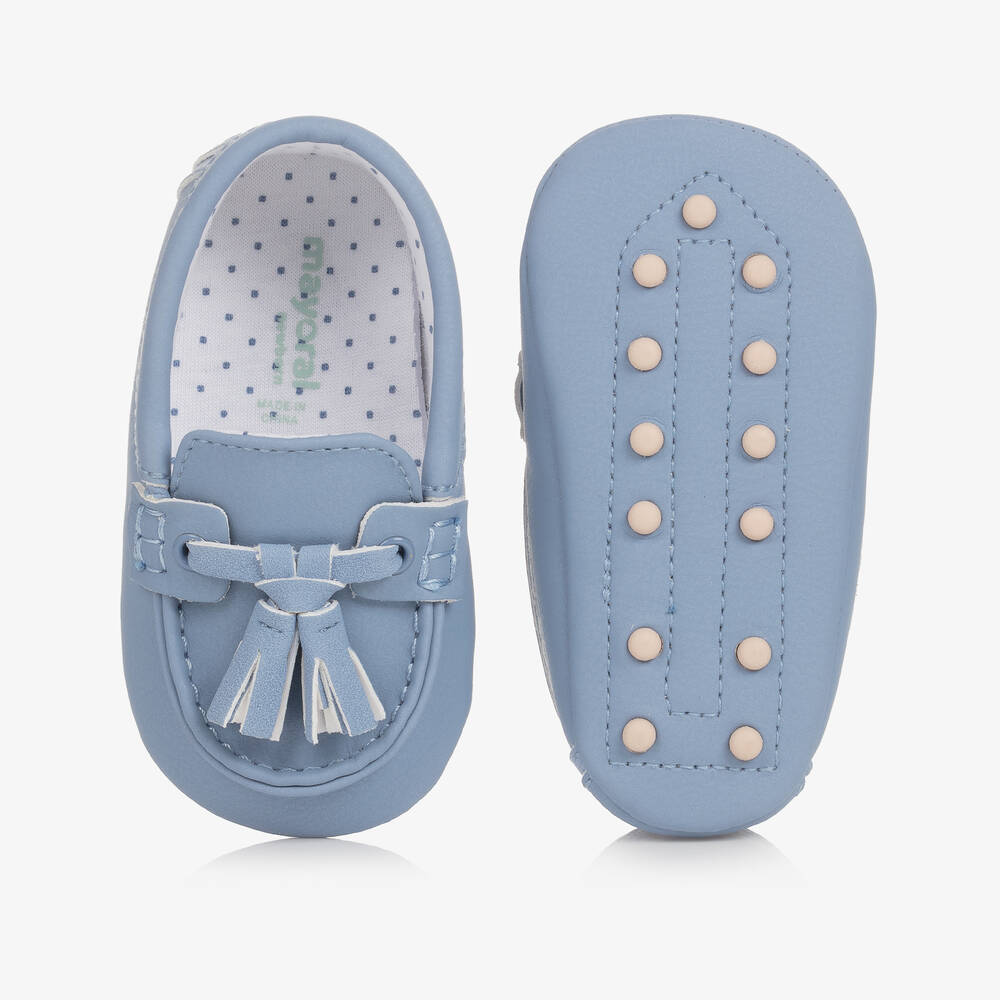 Mayoral Baby Boys Blue Pre Walker Moccasins Childrensalon Outlet