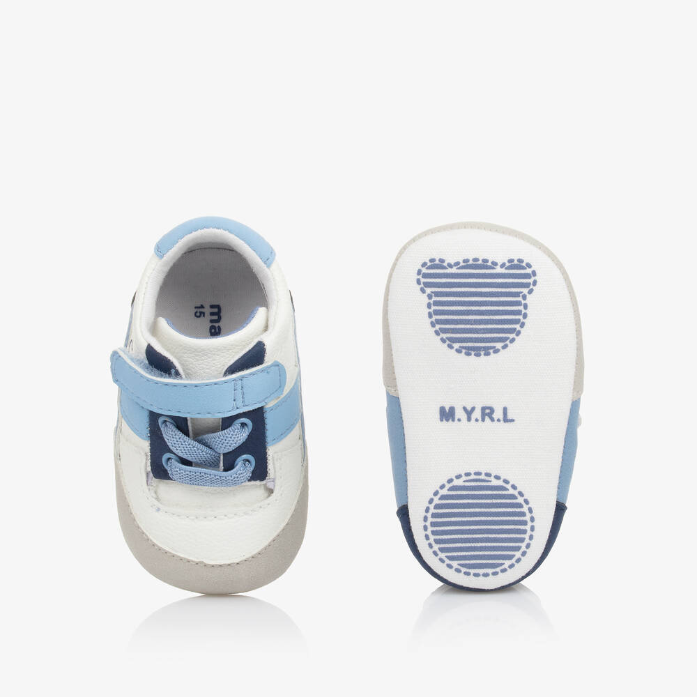 Mayoral Newborn-Baby Boys Blue Pre-Walker Trainers | Childrensalon Outlet