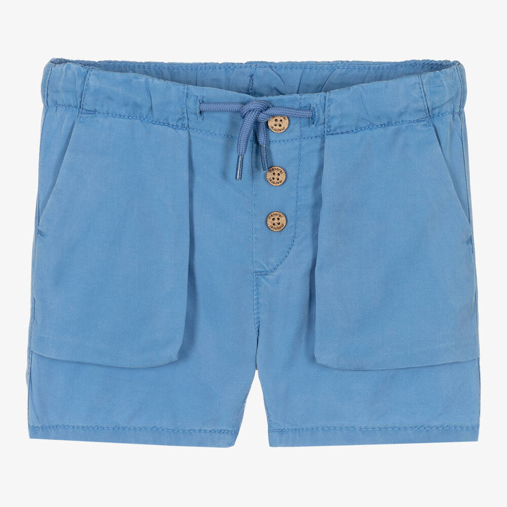 Mayoral - Голубые шорты для мальчиков  | Childrensalon