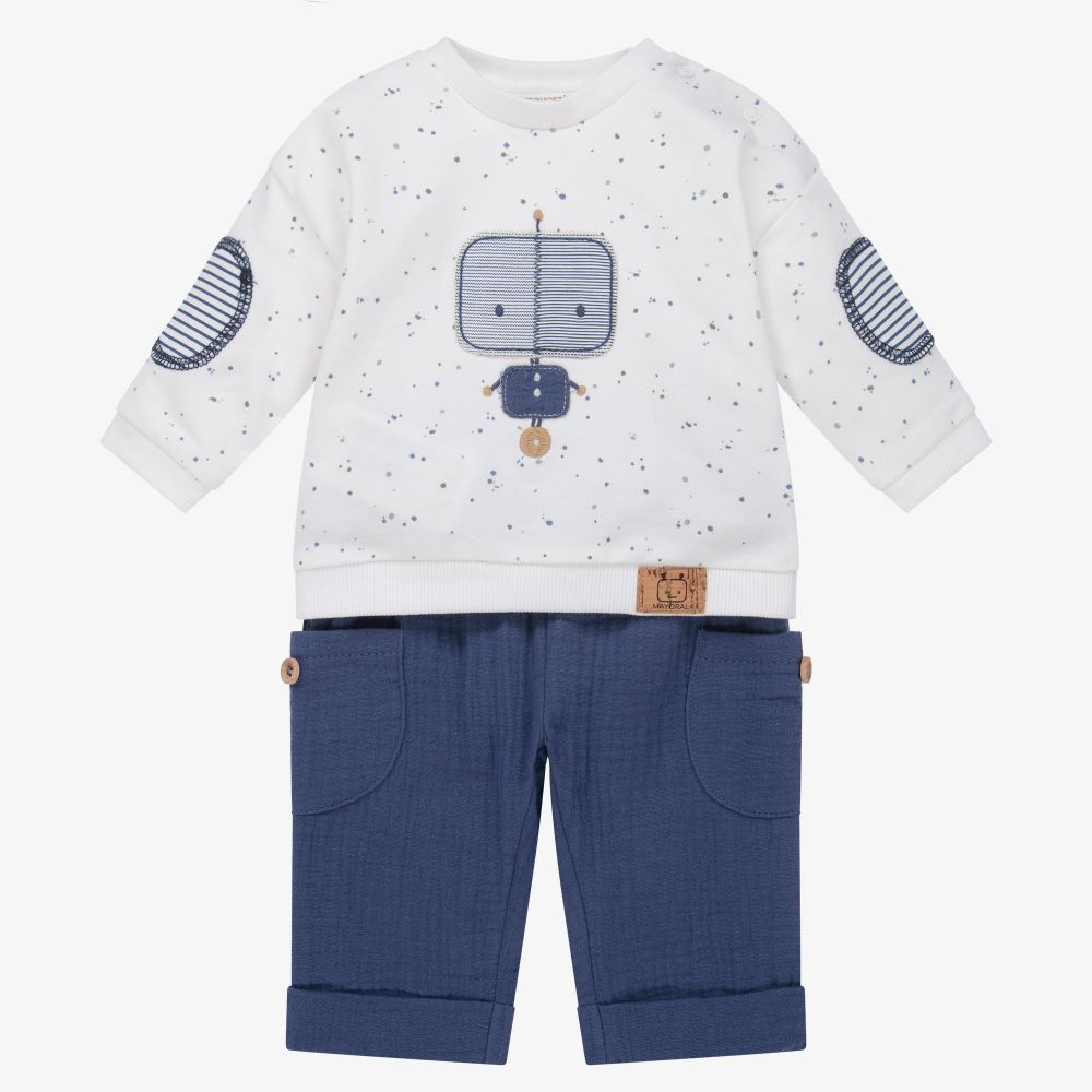 Mayoral Newborn - Ens. pantalon bleu Bébé garçon | Childrensalon