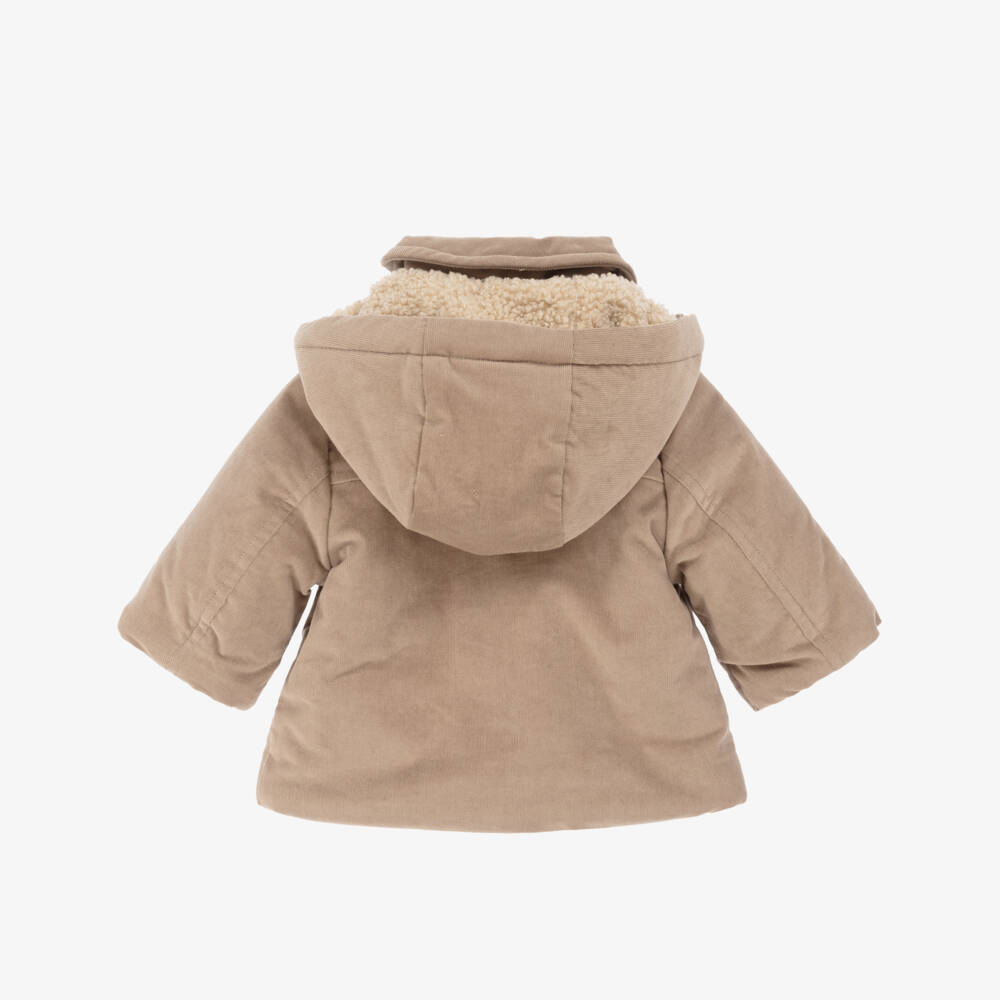 Mayoral Newborn-Baby Boys Brown Needlecord Duffle Coat | Childrensalon Outlet