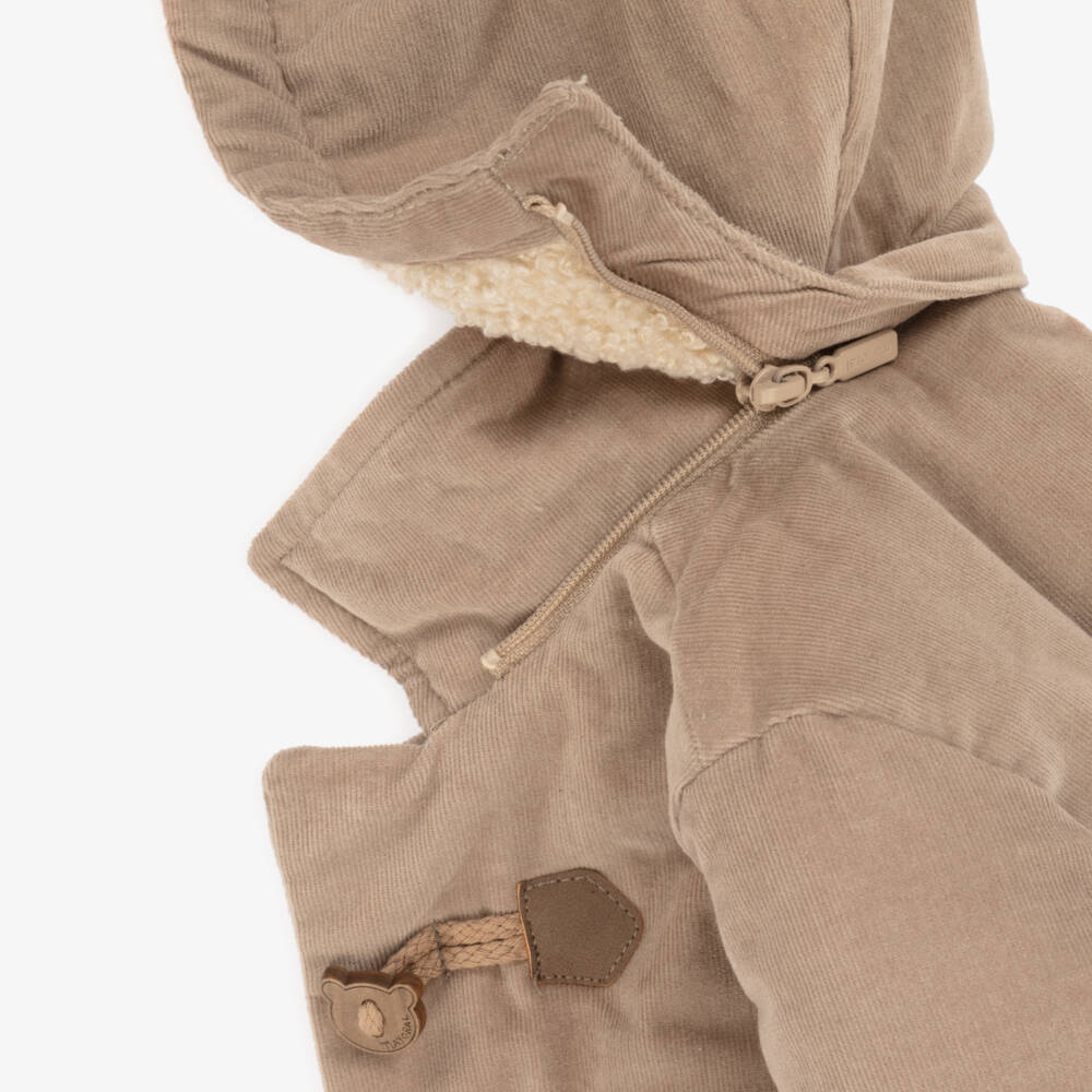 Mayoral Newborn-Baby Boys Brown Needlecord Duffle Coat | Childrensalon Outlet