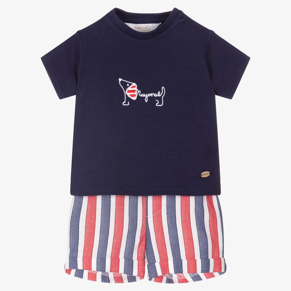 Mayoral Newborn - Baumwollshorts-Set für Babys (J) | Childrensalon