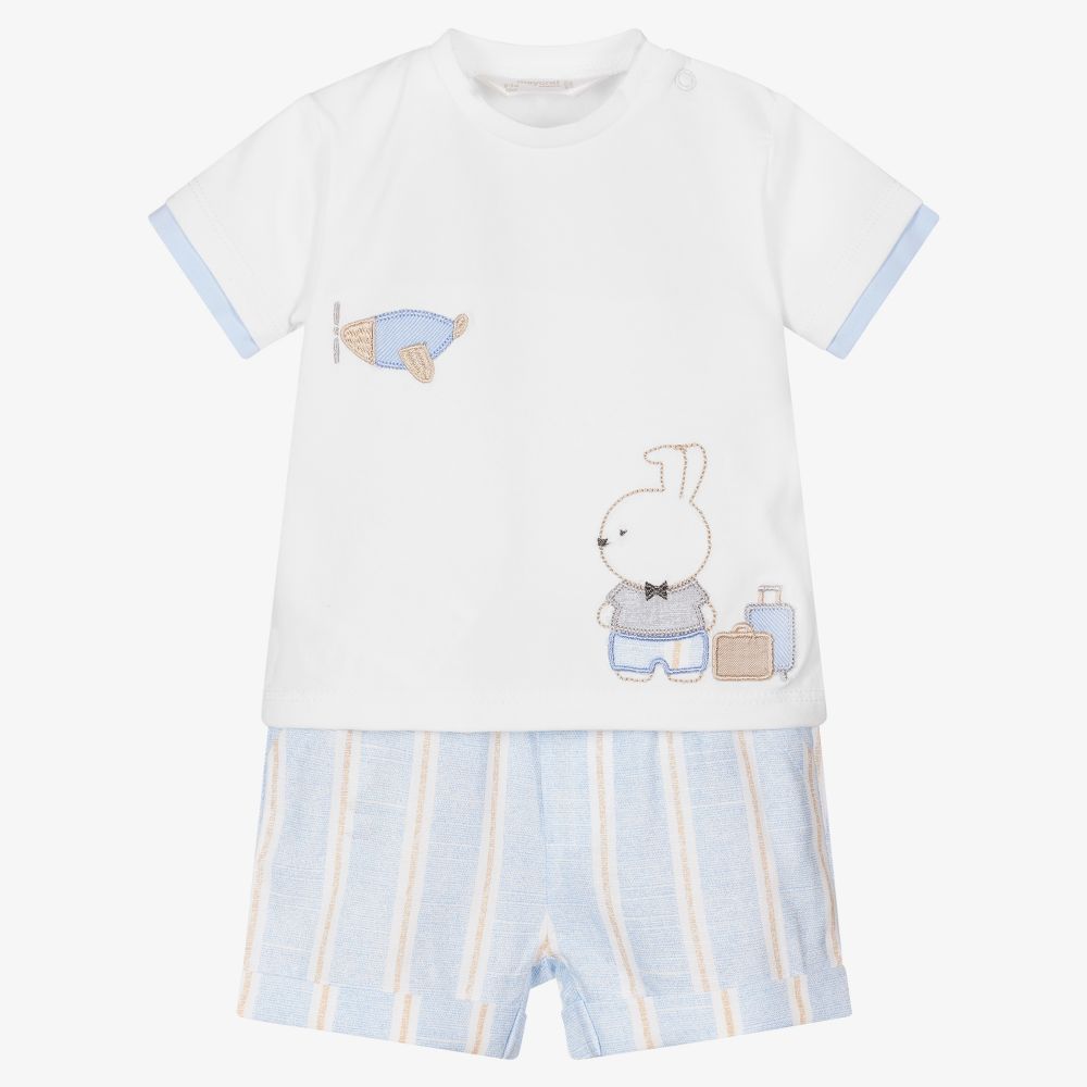 Mayoral Newborn - Ensemble short en coton Bébé garçon | Childrensalon