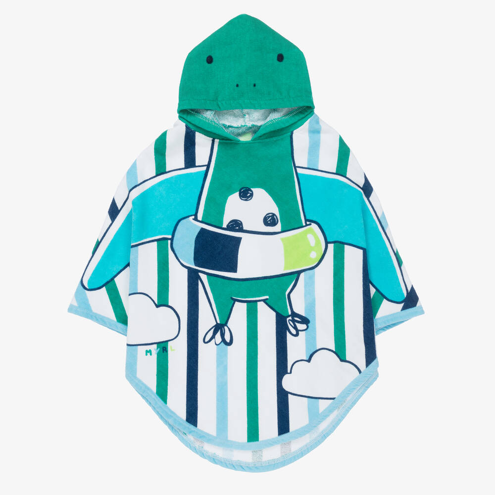 Mayoral-Baby Boys Green Dinosaur Hooded Towel | Childrensalon Outlet