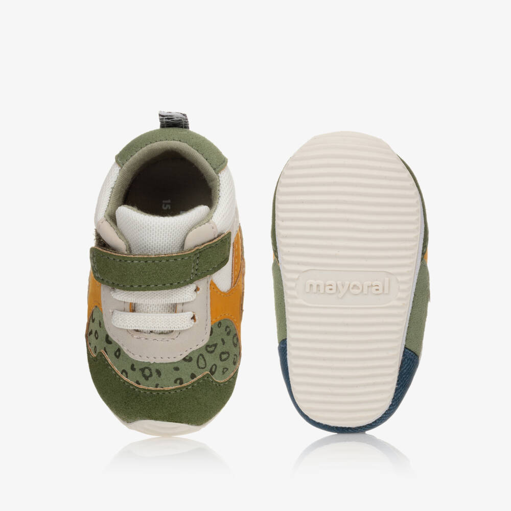 Mayoral Newborn-Baby Boys Green Trainers | Childrensalon Outlet