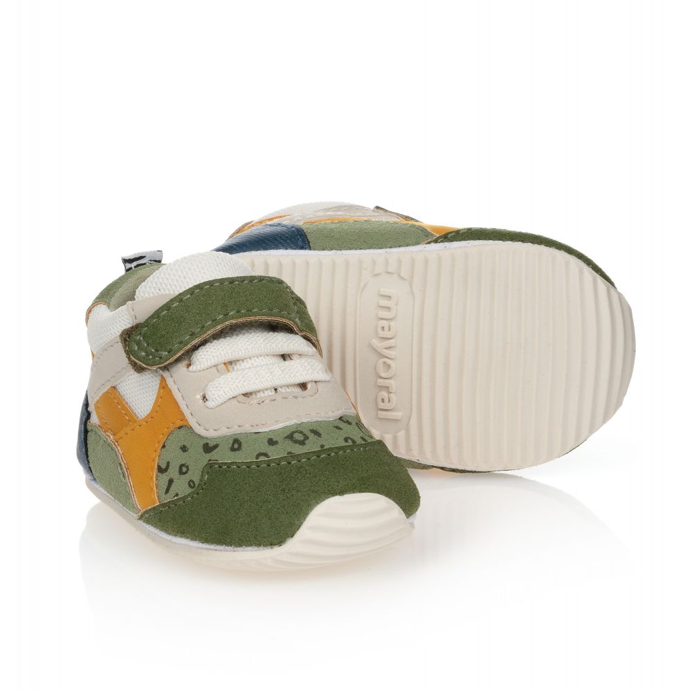 Mayoral Newborn - Baby Boys Green Trainers | Childrensalon