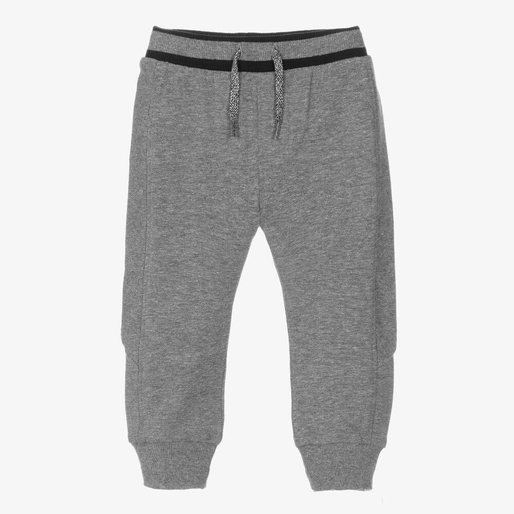 Mayoral Newborn - Baby Boys Grey Cotton Joggers | Childrensalon