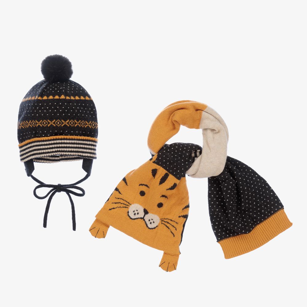 Mayoral - Ensemble bonnet et écharpe Tigre Bébé | Childrensalon