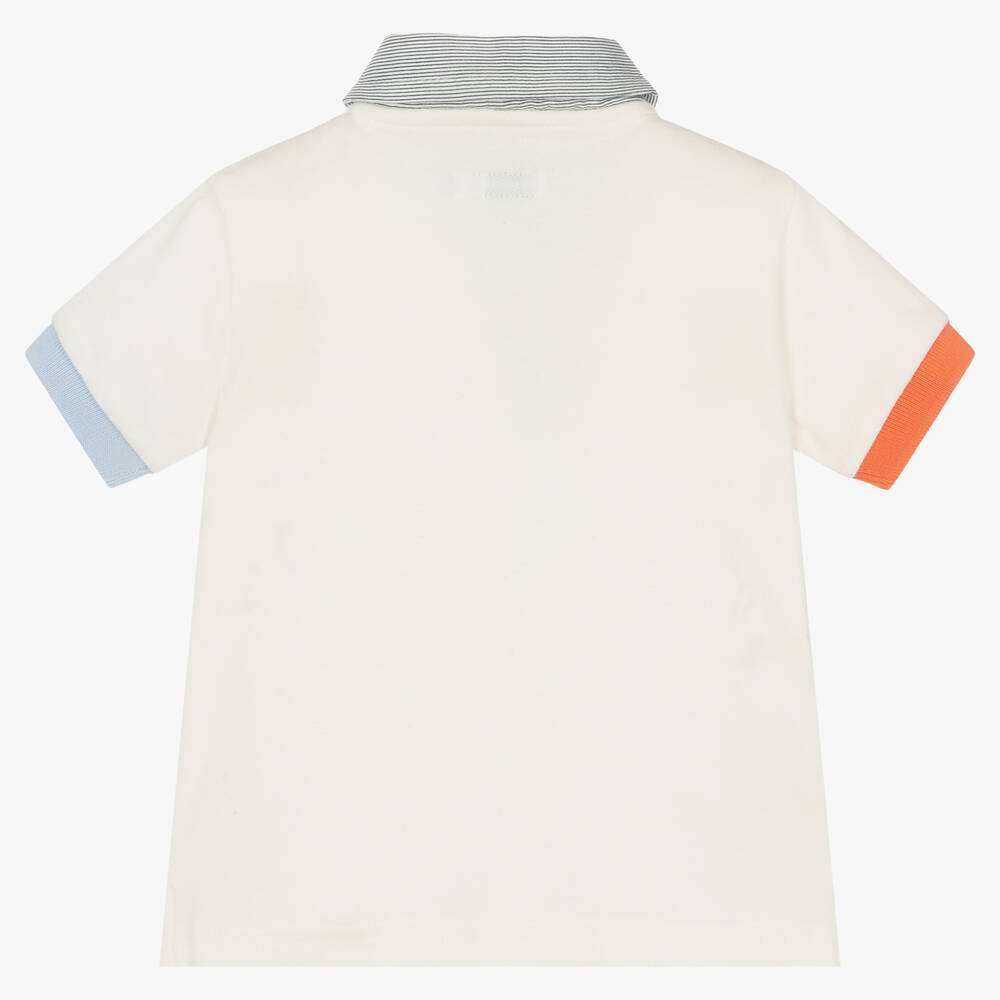 Mayoral-Baby Boys Ivory Campervan Polo Shirt | Childrensalon Outlet