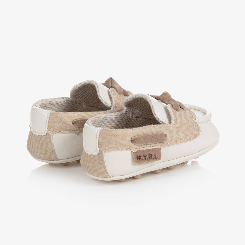 Mayoral Baby Boys Ivory Pre Walker Moccasins Childrensalon Outlet