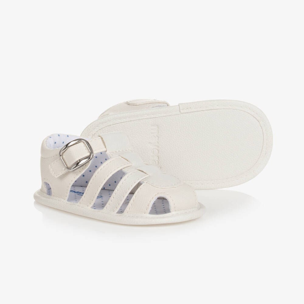 Mayoral - Baby Boys Ivory Pre-Walker Sandals | Childrensalon