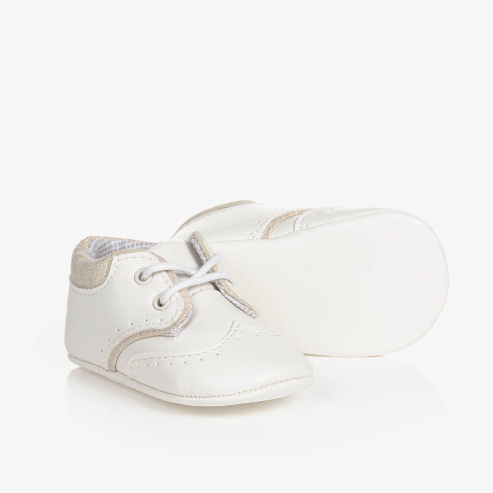 Mayoral Newborn-Baby Boys Ivory Pre-Walker Shoes | Childrensalon Outlet