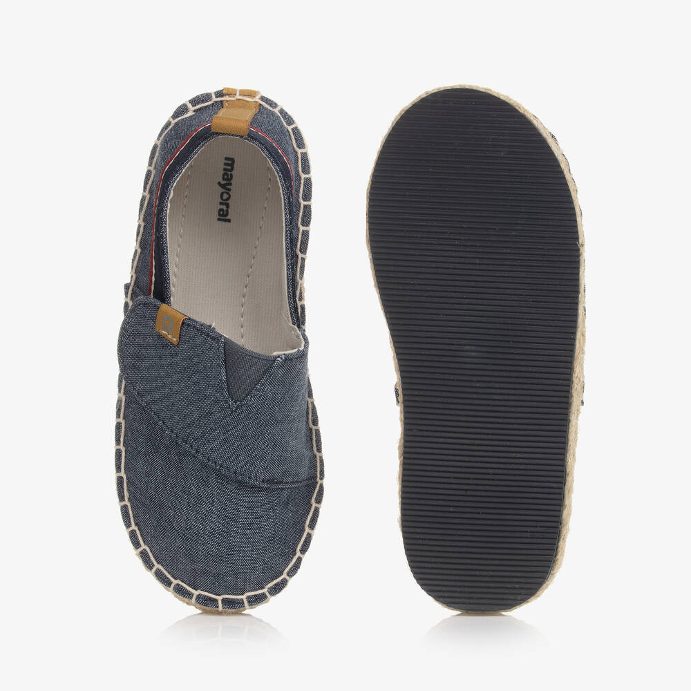 Mayoral-Baby Boys Navy Blue Canvas Espadrilles | Childrensalon Outlet