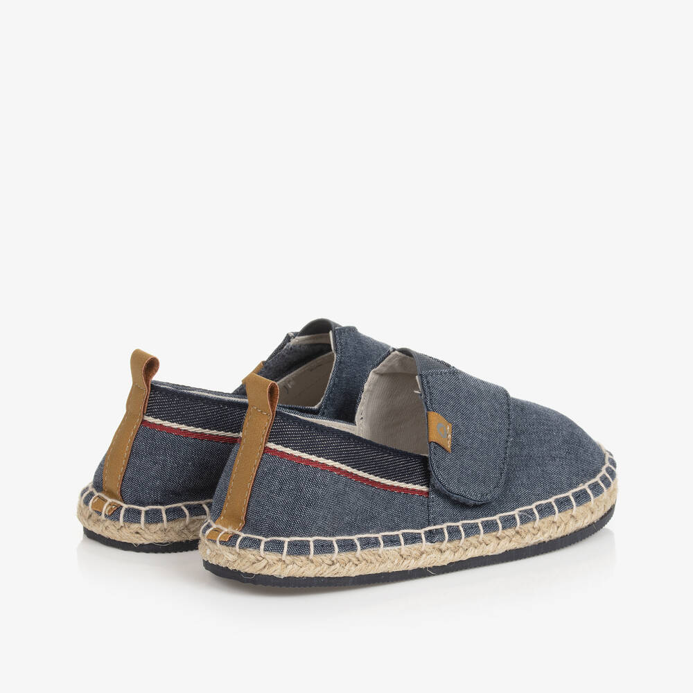 Mayoral-Baby Boys Navy Blue Canvas Espadrilles | Childrensalon Outlet