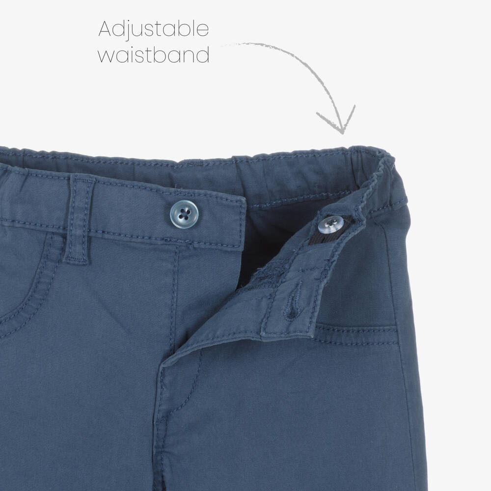 Mayoral-بنطلون تشينو قطن تويل لون كحلي للمواليد | Childrensalon Outlet