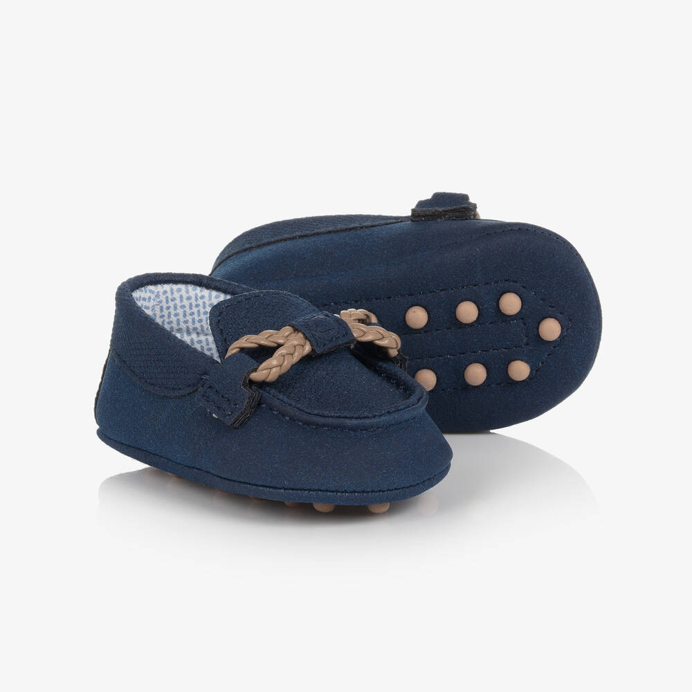 Mayoral - Baby Boys Navy Blue Pre-Walker Moccasins | Childrensalon