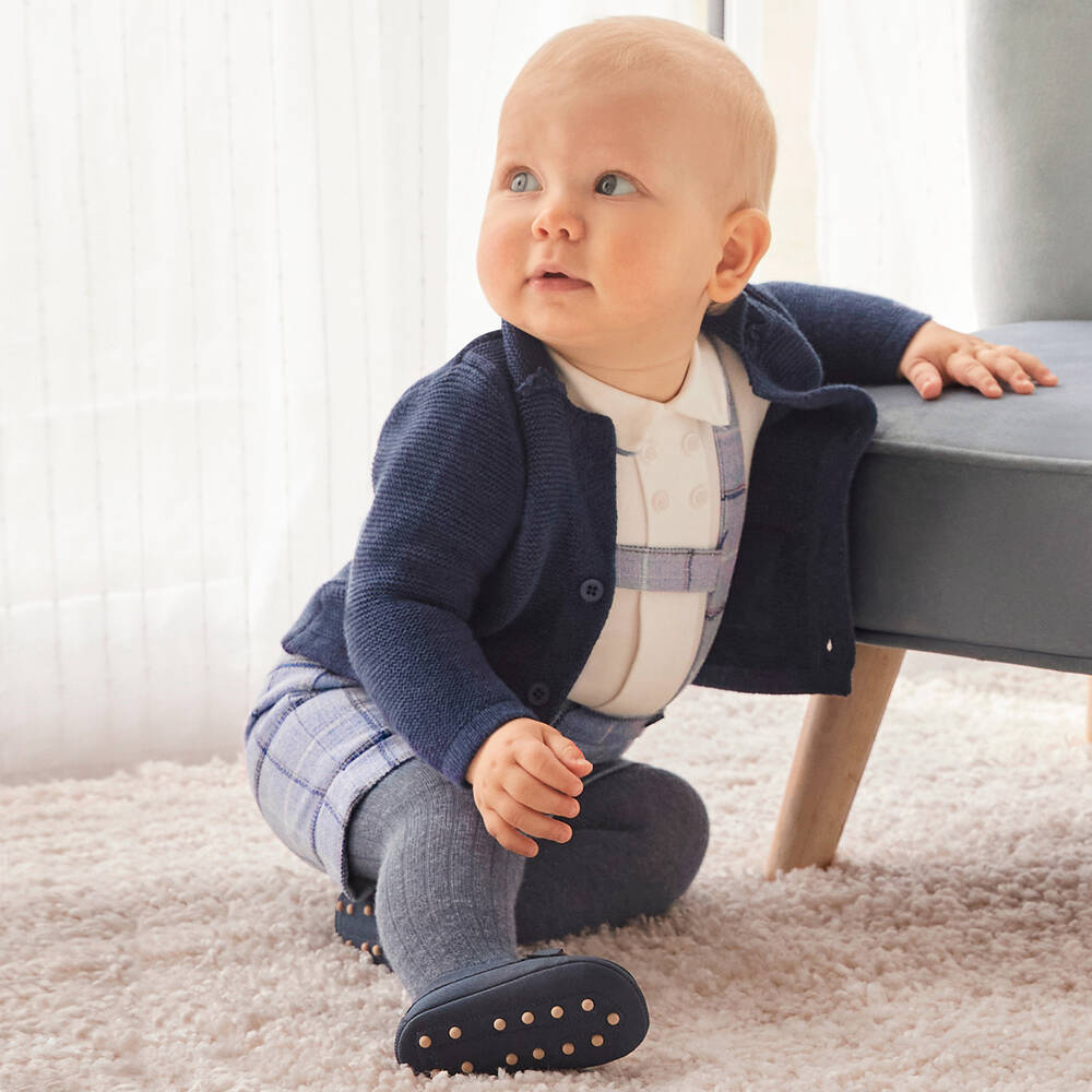 Mayoral Baby Boys Navy Blue Pre Walker Moccasins Childrensalon