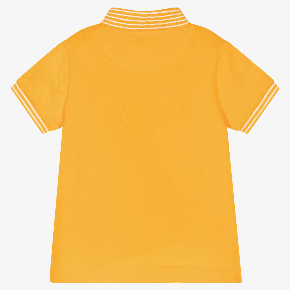 مايورال-توب بولو قطن مستدام بيكيه لون برتقالي | Childrensalon Outlet