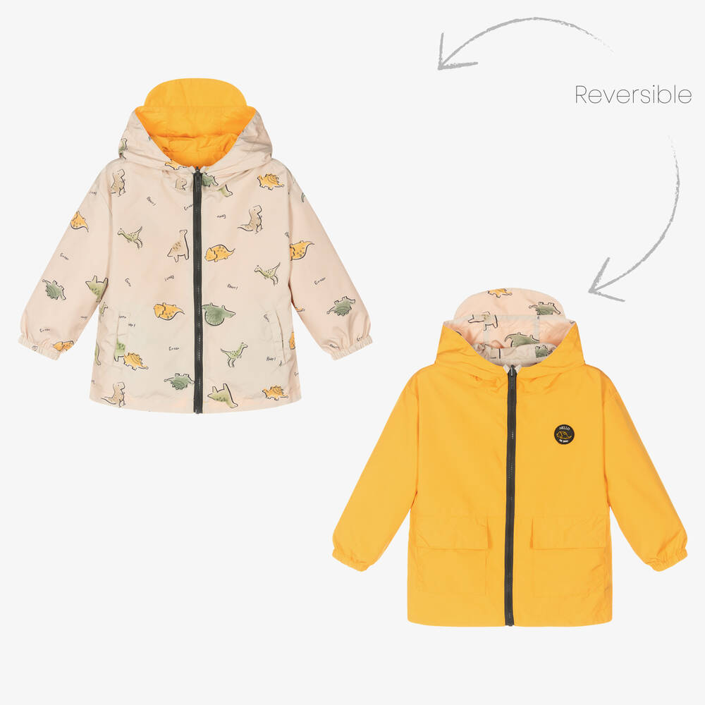 Mayoral - Manteau beige et orange bébé garçon | Childrensalon