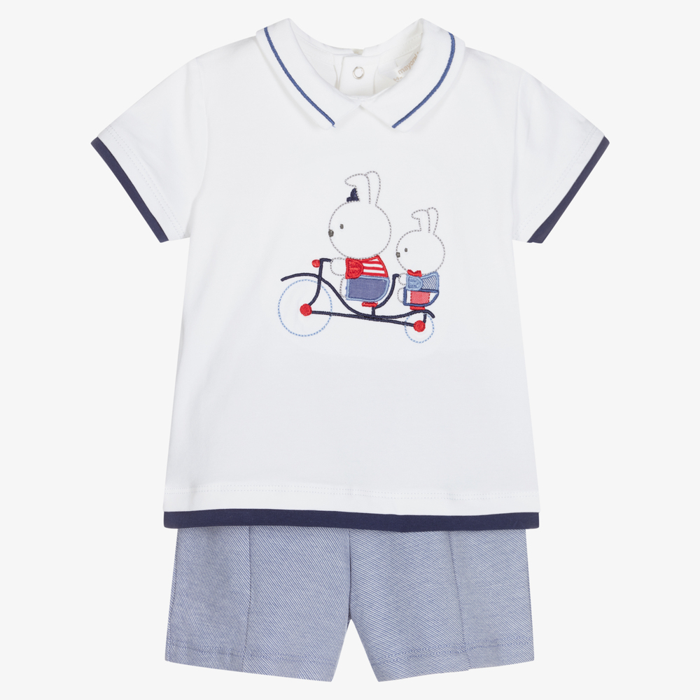 Mayoral Newborn - Baby Boys Shirt & Shorts Set | Childrensalon