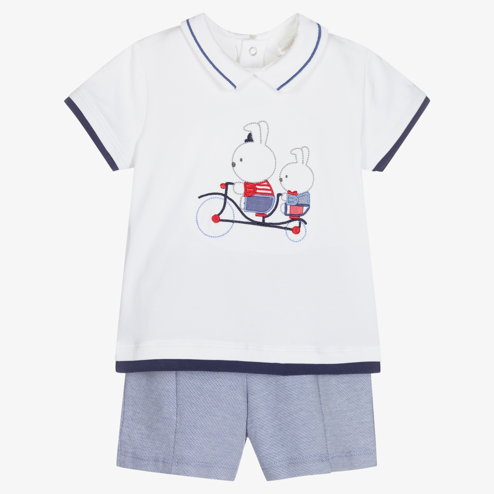 Mayoral Newborn - Ens. chemise/short Bébé garçon | Childrensalon