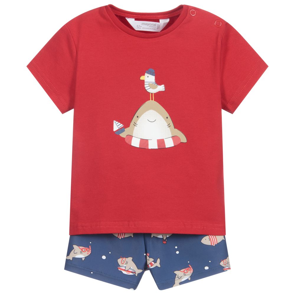 Baby boy 2025 swim shirt