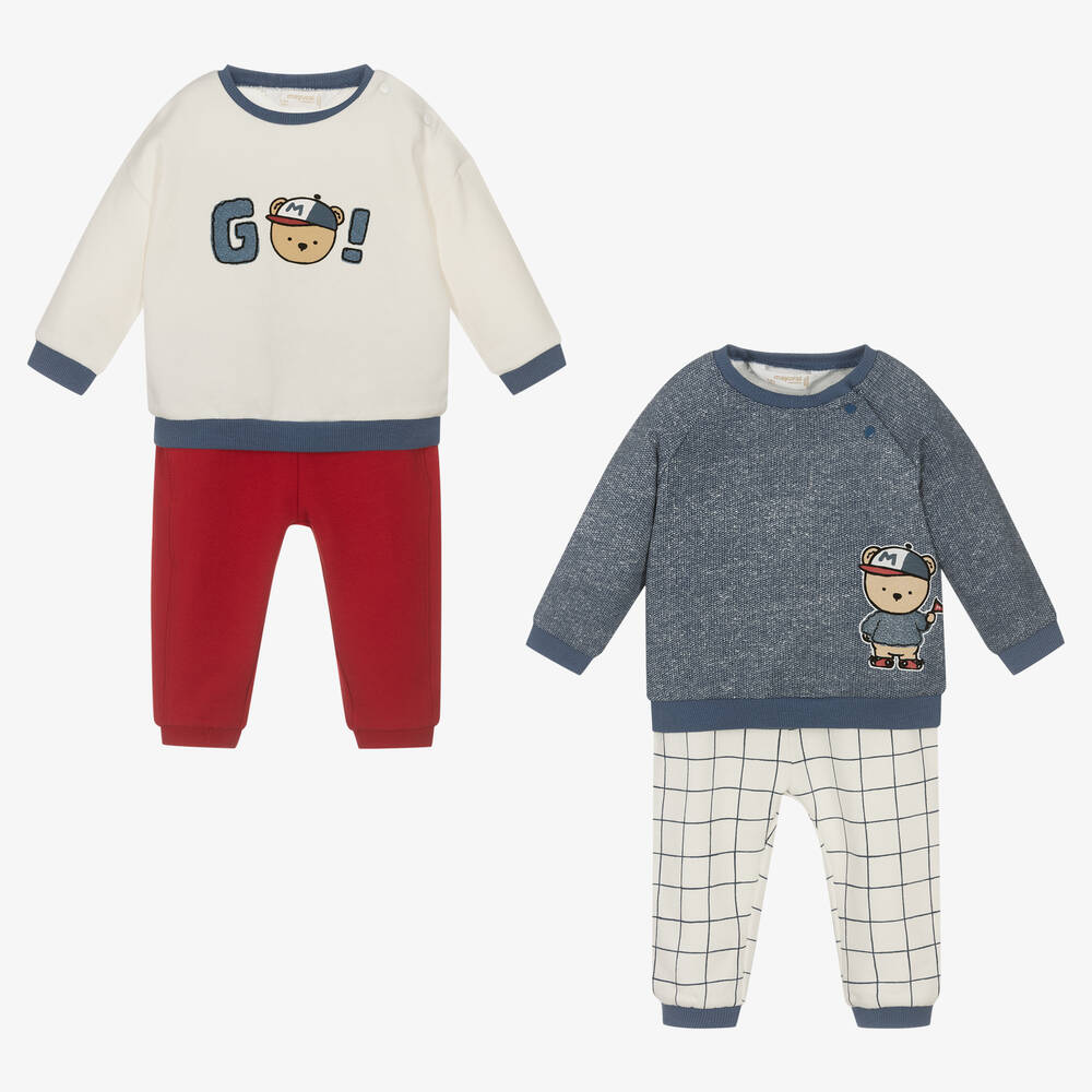 Mayoral Newborn - Baby Boys Trouser Set (2 Pack) | Childrensalon