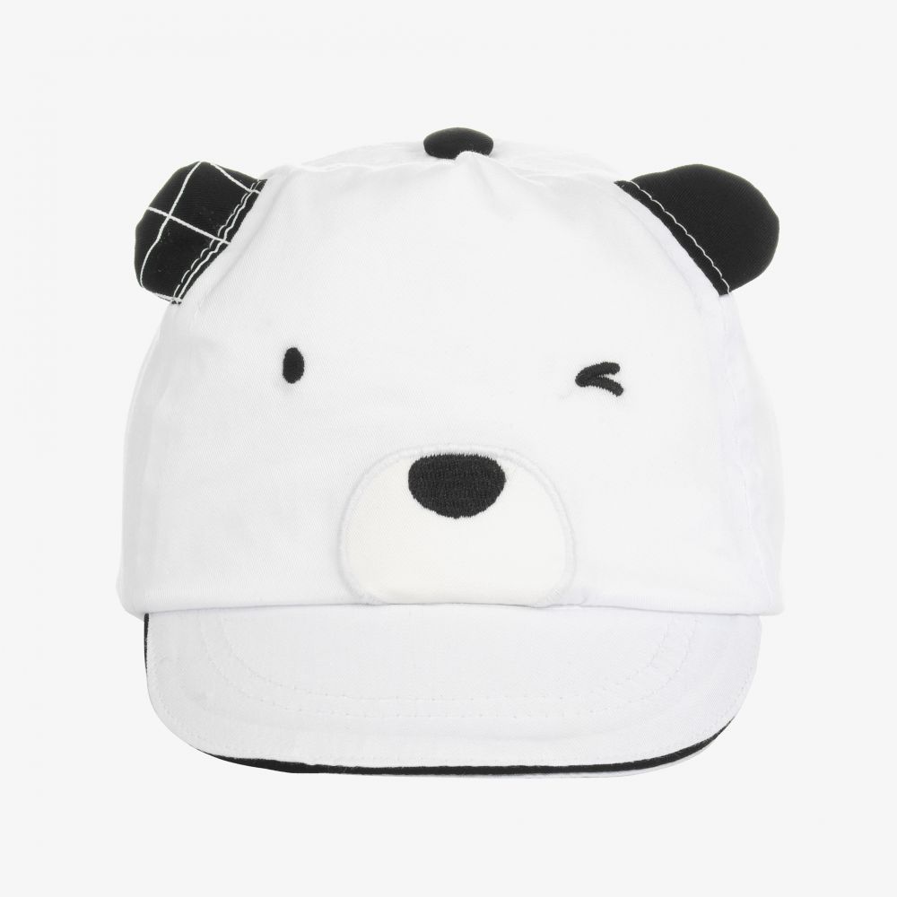 مايورال Newborn-كاب قطن تويل لون أبيض للمواليد | Childrensalon Outlet