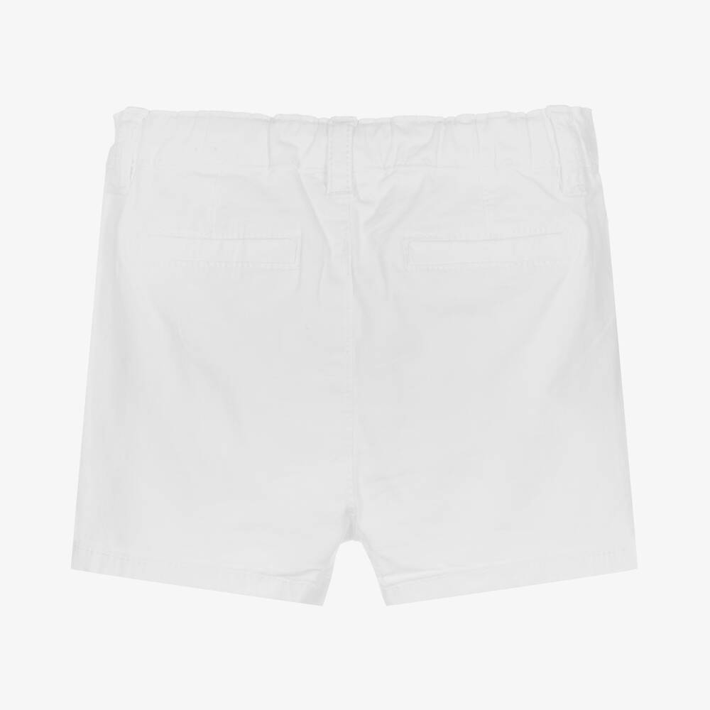 Mayoral Baby Boys White Cotton Chino Shorts