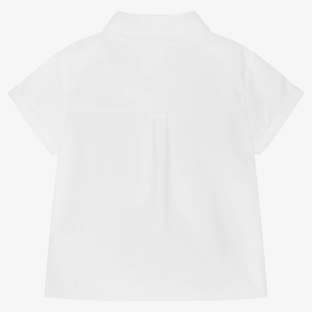 Mayoral Baby Boys White Cotton Shirt Childrensalon Outlet