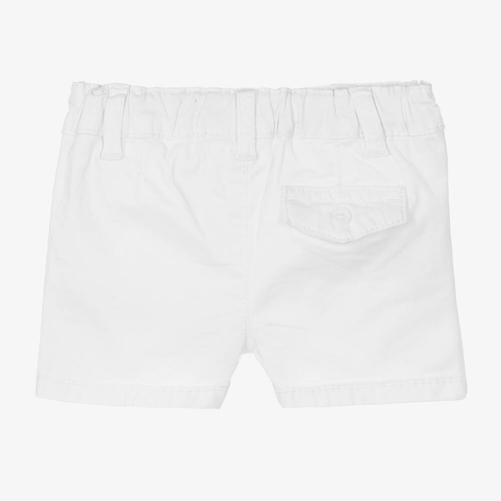 مايورال Newborn-شورت قطن لون أبيض للمواليد | Childrensalon Outlet