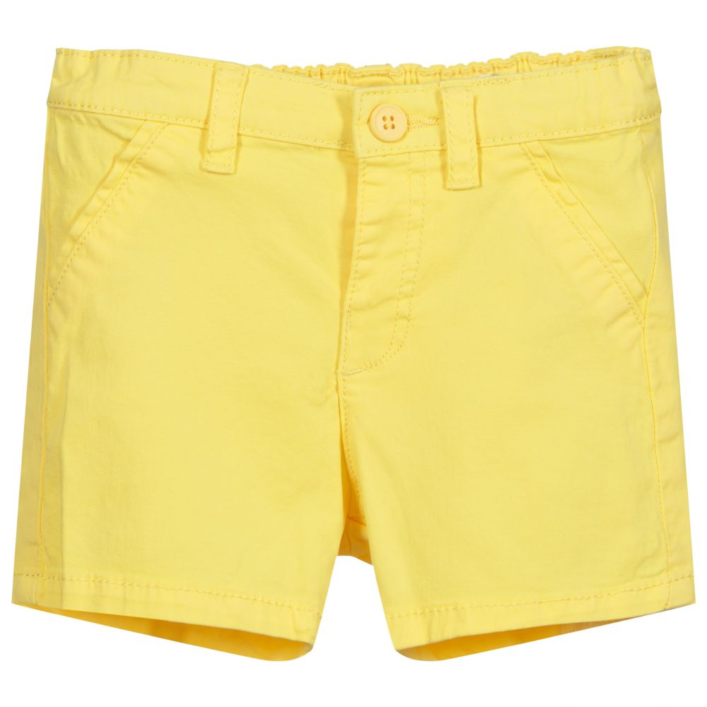 Mayoral - Gelbe Baumwollshorts für Babys (J) | Childrensalon