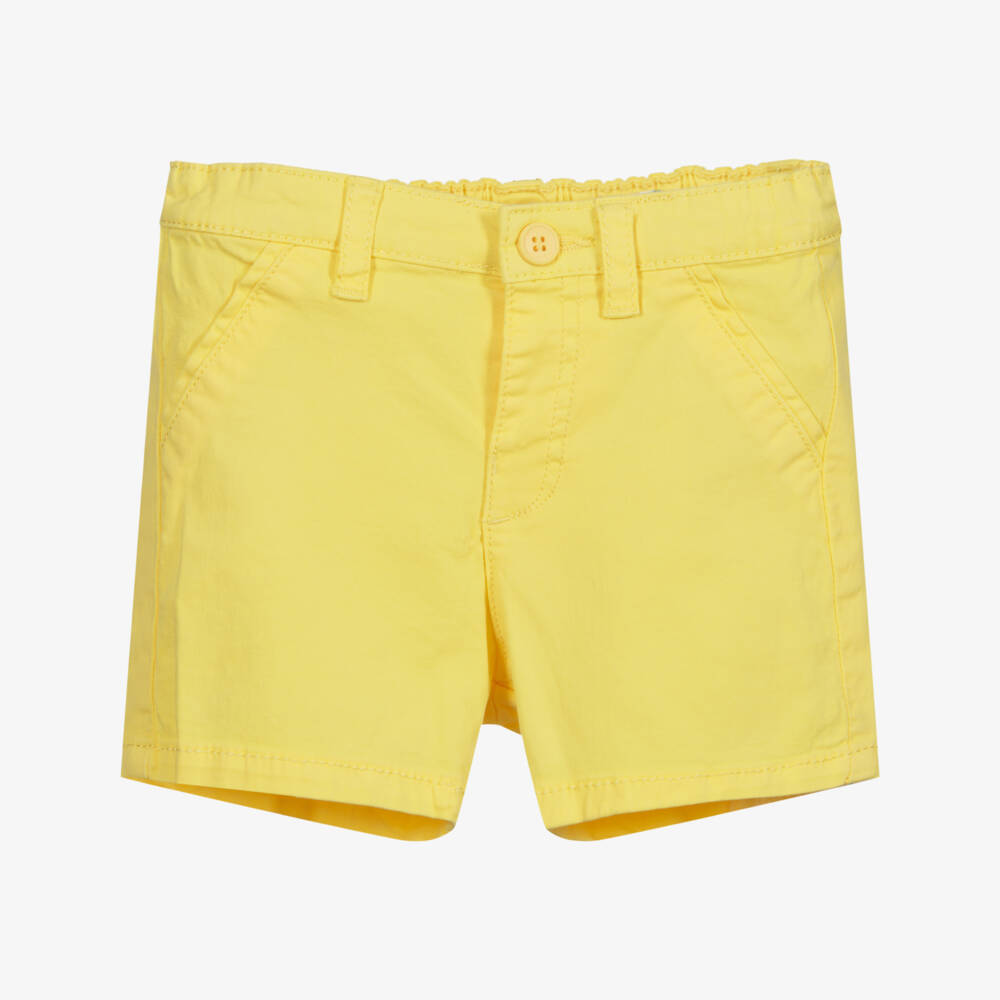 Mayoral-Желтые хлопковые шорты для мальчиков | Childrensalon Outlet