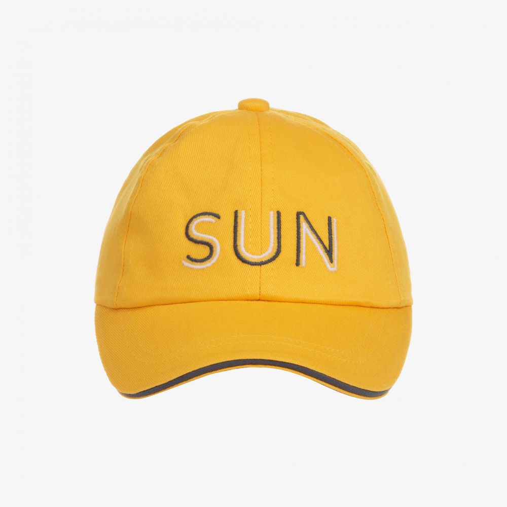 Mayoral-Baby Boys Yellow Sun Cap | Childrensalon Outlet