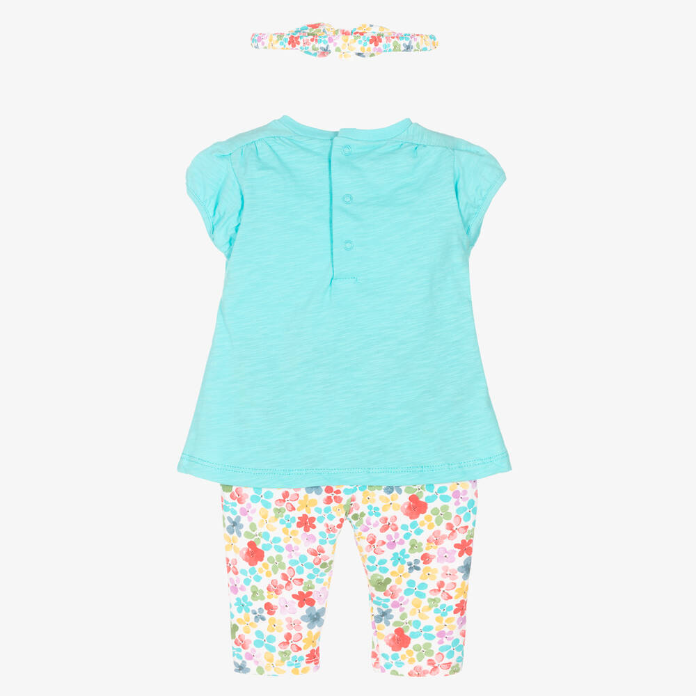 Mayoral-Комплект с бирюзовым топом и легинсами | Childrensalon Outlet