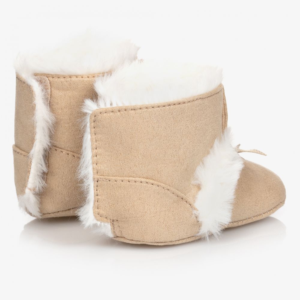 Mayoral Newborn Baby Girls Beige Booties Childrensalon Outlet