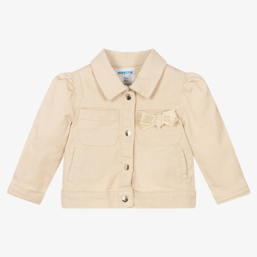 Beige hot sale twill jacket